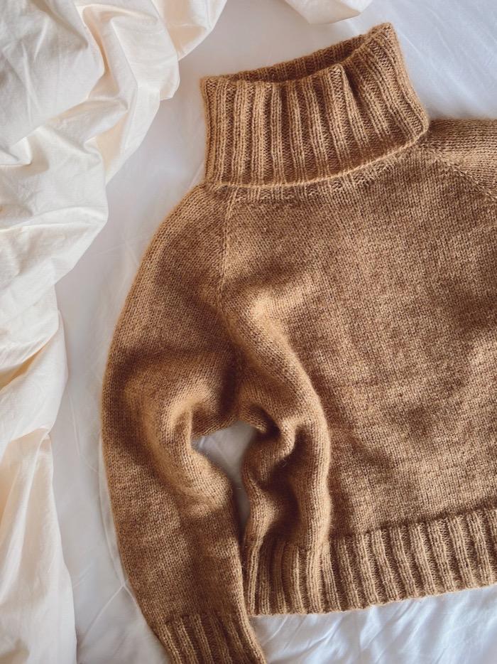 Caramel sweater by PetiteKnit, No 11 + silk mohair knitting kit