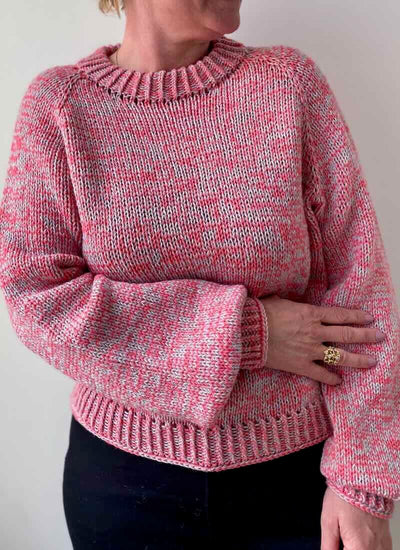 Carol mouliné sweater from Önling, No 15 knitting kit Knitting kits Önling - Katrine Hannibal 