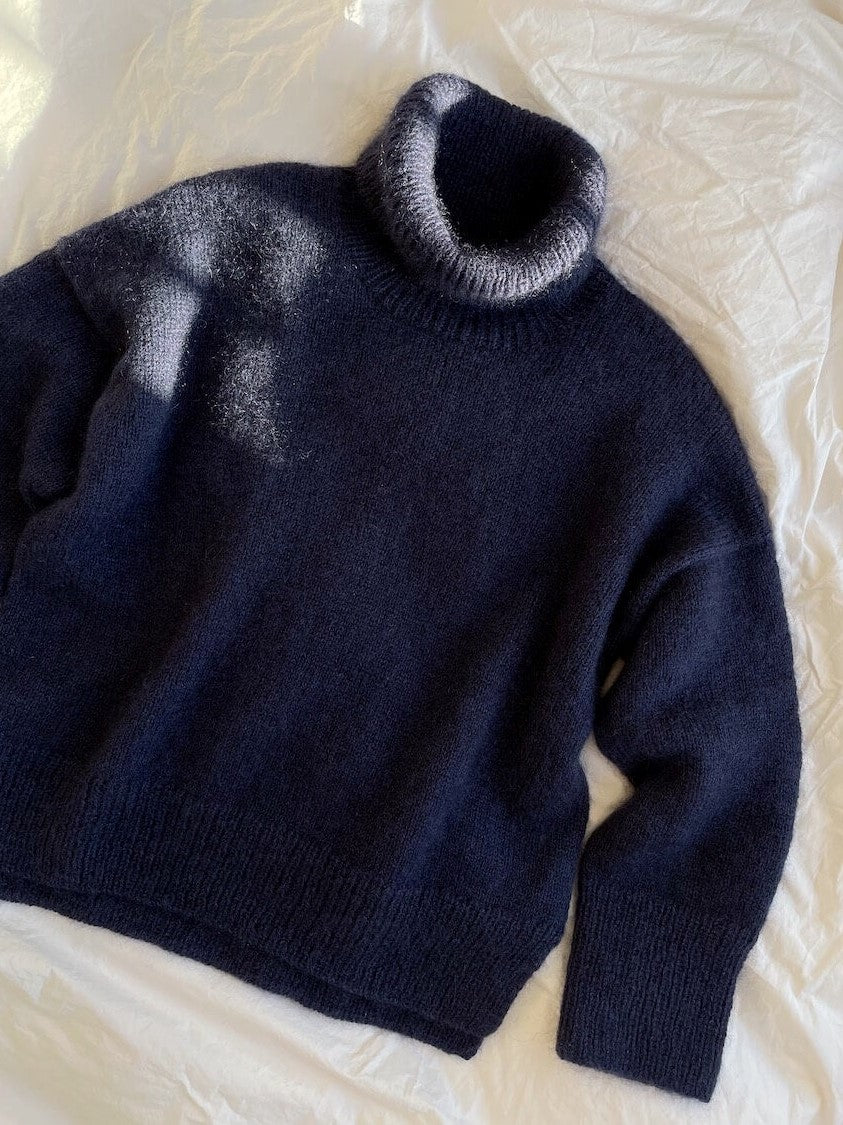 Chestnut sweater by PetiteKnit, No 20 + Silk mohair knitting kit