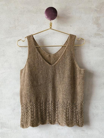 Knitting pattern for Fryd top. 