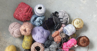 Yarn scraps and about giving yarn new life