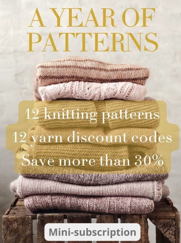 A YEAR OF PATTERNS 2024 (12 patterns + 15% discount on selected yarn) Knitting patterns Önling - Katrine Hannibal