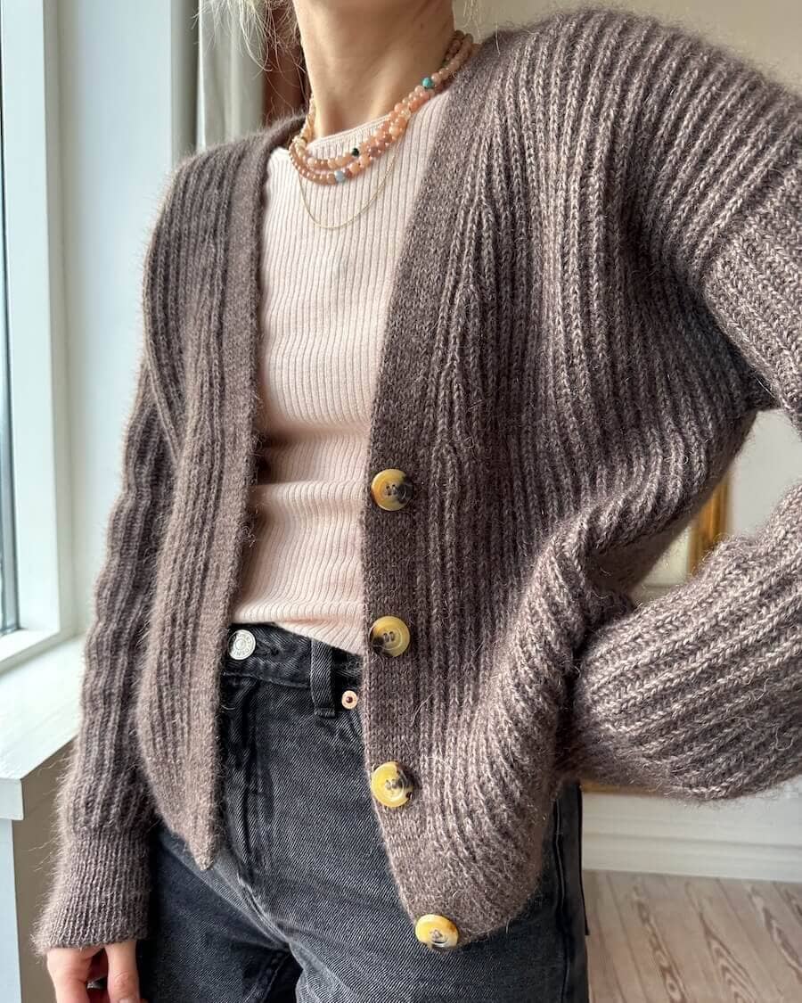 Agnete Cardigan by Petiteknit knitting pattern