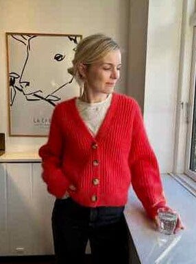 Agnete Cardigan by Petiteknit, No 20 + Silk mohair kit Knitting kits PetiteKnit