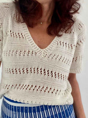 Air Vibe Tee by Knit your Vibe, No 14 yarn kit (ex pattern) Knitting kits Knit Your Vibe