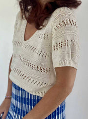 Air Vibe Tee by Knit your Vibe, No 14 yarn kit (ex pattern) Knitting kits Knit Your Vibe