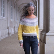 Badger and Bloom sweater by Anne Ventzel, No 2 + Silk mohair kit Knitting kits Anne Ventzel