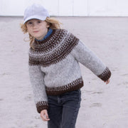 Badger sweater (junior) by Anne Ventzel, No 2 + Silk mohair kit Knitting kits Anne Ventzel