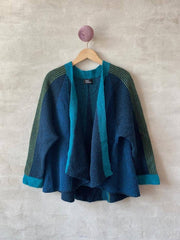 Ballerina jacket by Hanne Falkenberg, No 20 knitting kit (4 colors) | 41 Petrol, 45 Azure, 38 Irgrøn, 33 Apple green