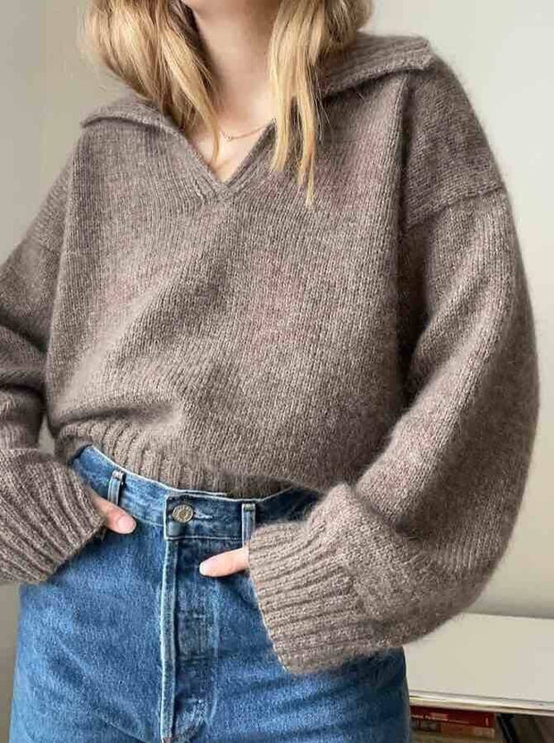 Bepeu Blouse by Aegyo Knit, No 20 + silk mohair yarn kit (excl pattern) Knitting kits Aegyo Knit