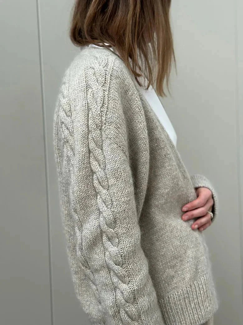 Braidy Loop Cardigan by Other Loops, No 1 + silk mohair yarn kit (ex p