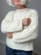 Cable Joy Sweater, knitting kit in Önling No 3 + silk mohair