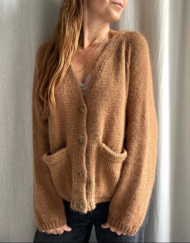 Capulus cardigan by Refined Knitwear, No 20 + Silk Mohair knitting kit Knitting kits Refined Knitwear