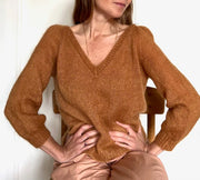 Casia V - neck sweater by Refined Knitwear, knitting pattern Knitting patterns Refined Knitwear