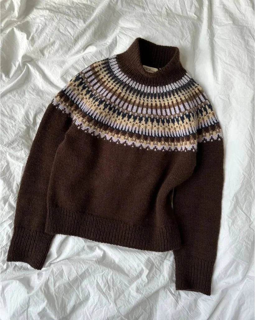 Celeste sweater for women by PetiteKnit, No yarn kit (excl pattern)