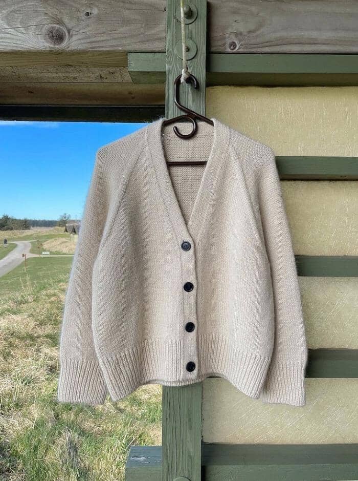 Champagne Cardigan by PetiteKnit, No Silk mohair kit