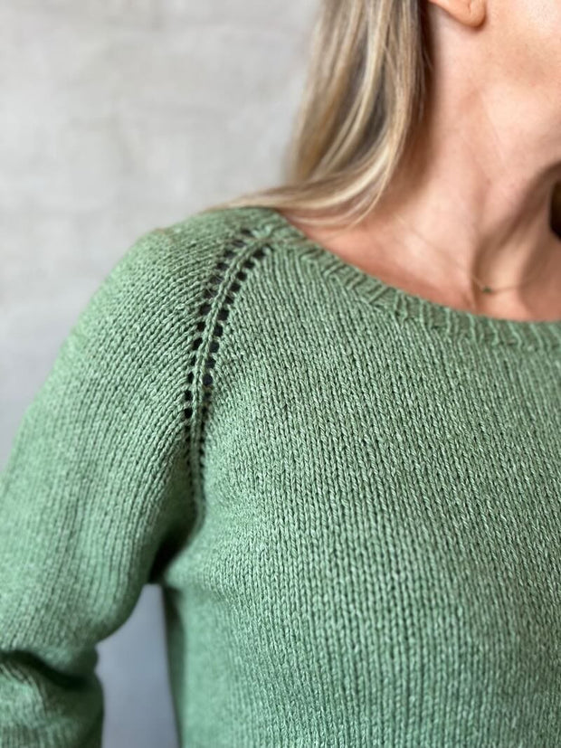 Chili ruffle sweater by Önling, knitting pattern Knitting patterns Önling - Katrine Hannibal