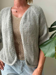 Chunky Easy Peasy cardigan by Önling, No 12 + silk mohair knitting kit (4 colors)