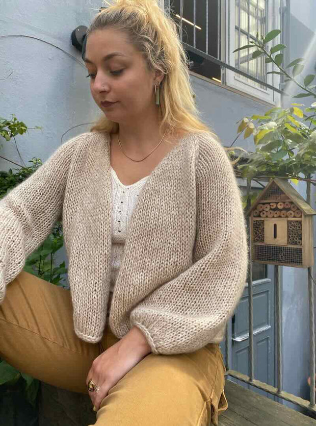 Chunky Easy Peasy cardigan by Önling, No 12 + silk mohair knitting kit Knitting kits Önling - Katrine Hannibal