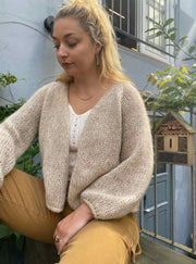 Chunky Easy Peasy cardigan by Önling, No 12 + silk mohair knitting kit Knitting kits Önling - Katrine Hannibal 