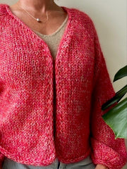 Chunky Easy Peasy cardigan by Önling, No 4 + silk mohair knitting kit (4 colors)