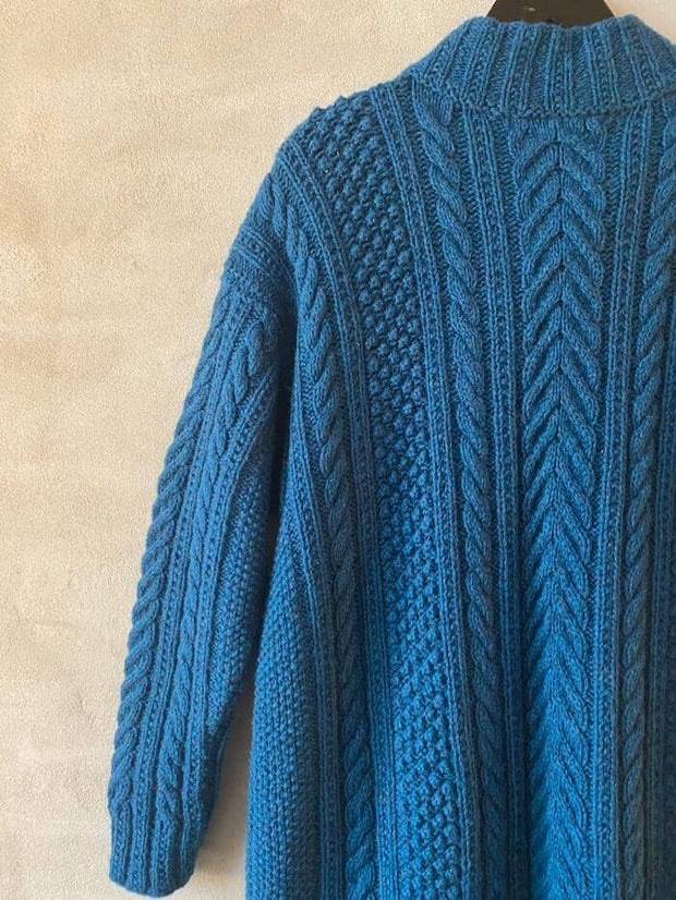 Classic cardigan af Hanne Falkenberg, strikkekit | 38 Irgrøn