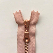 Copper zipper, 17 cm