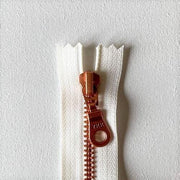 Copper zipper, 20 cm