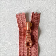 Copper zipper, 20 cm