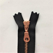 Copper zipper, 50 cm