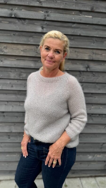 Dahlia mohair sweater by Önling, Silk mohair knitting kit