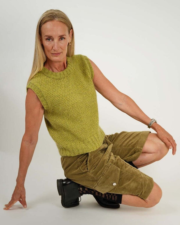 Dahlia slipover vest by Katrine Hannibal, knitting pattern