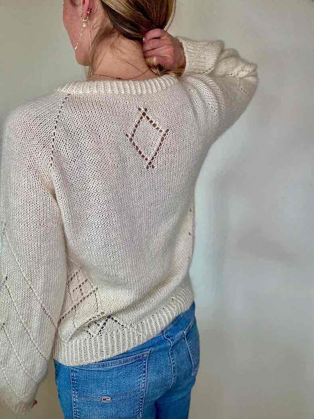 Diamond Line Sweater V - neck by Siersknit, knitting pattern
