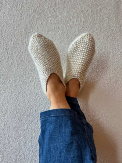 Easy Peasy Cozy Slippers, knitting pattern