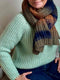 Easy Peasy Felicity Scarf by Önling, No 4 + silk mohair knitting kit