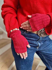 Easy Peasy Iben Wrist Warmers, knitting pattern