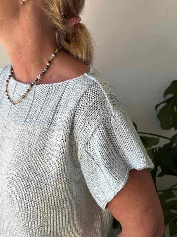Easy Peasy Rose Tee, knitting pattern
