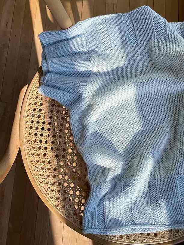 Easy Peasy Rose Tee, knitting pattern