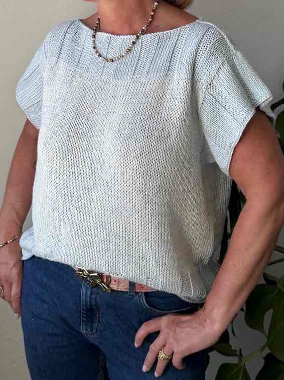 Easy Peasy Rose tee, No 21 + 14 knitting kit