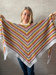 Easy Peasy striped shawl by Önling, knitting pattern Knitting patterns Önling - Katrine Hannibal