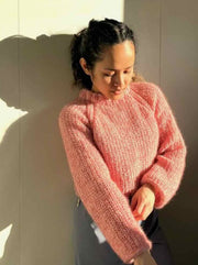 Ellen sweater, No 20 + Silk mohair knitting kit Knitting kits Önling - Katrine Hannibal 