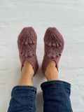 Ellinor cozy slippers by Önling, No 18 + Silk mohair knitting kit