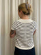 Esther's Striped Summer Top by Önling, No 21 + No 13 knitting kit Knitting kits Önling - Katrine Hannibal
