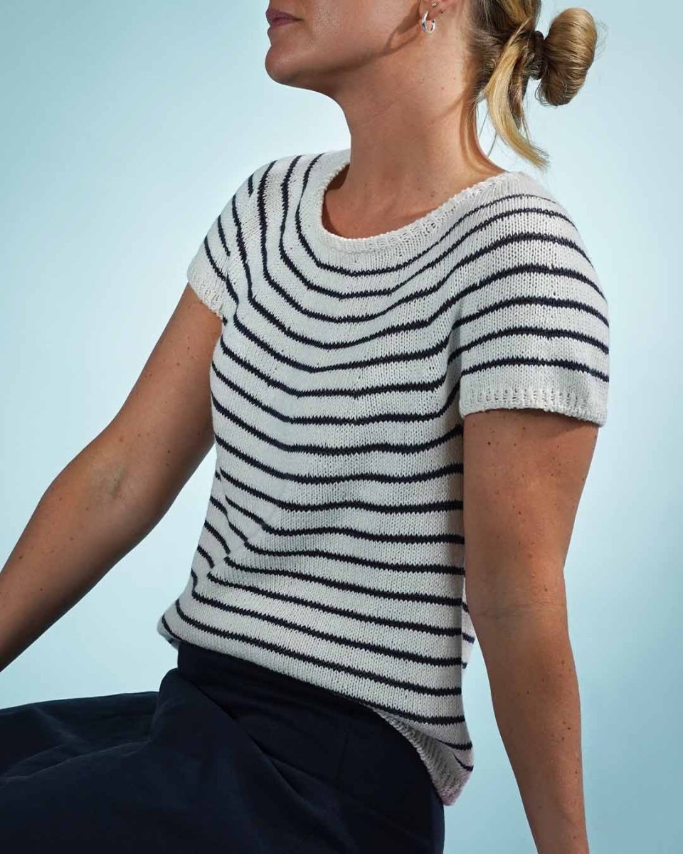 Esther's Striped Summer Top, knitting pattern