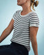 Esther's Striped Summer Top, knitting pattern Knitting patterns Önling - Katrine Hannibal