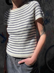 Esther's Striped Summer Top by Önling, knitting pattern Knitting patterns Önling - Katrine Hannibal