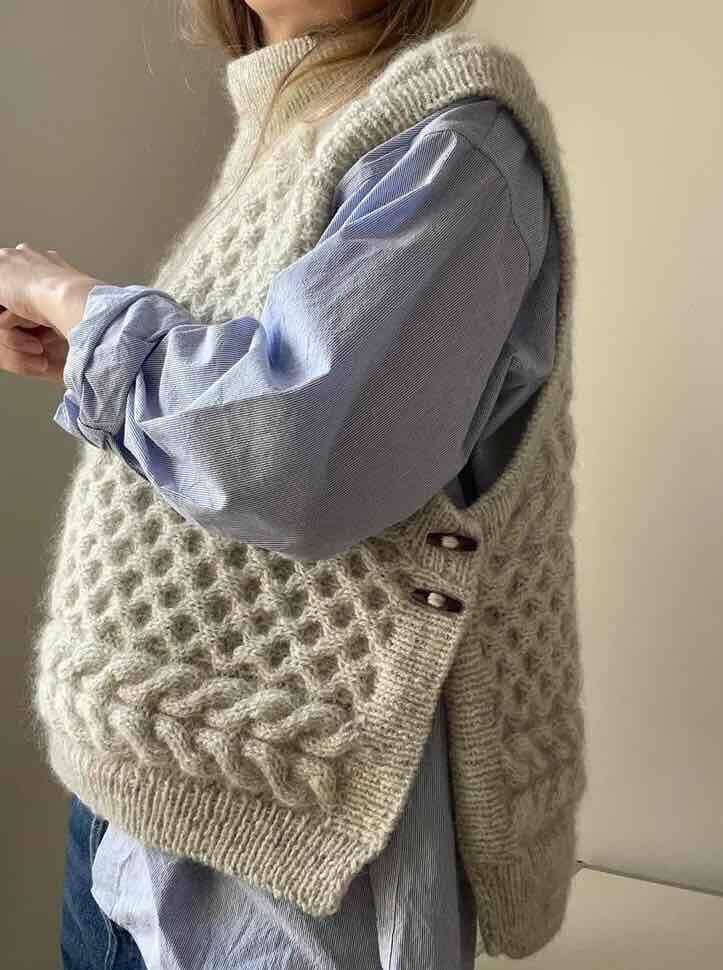 Eurus slipover by Aegyo Knit, No Silk Mohair yarn kit (excl patter