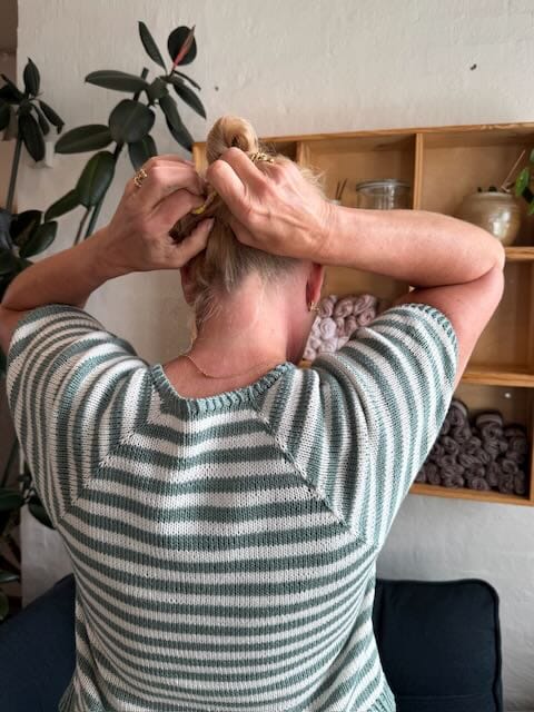 Eva Tee short sleeves, No 14 knitting kit