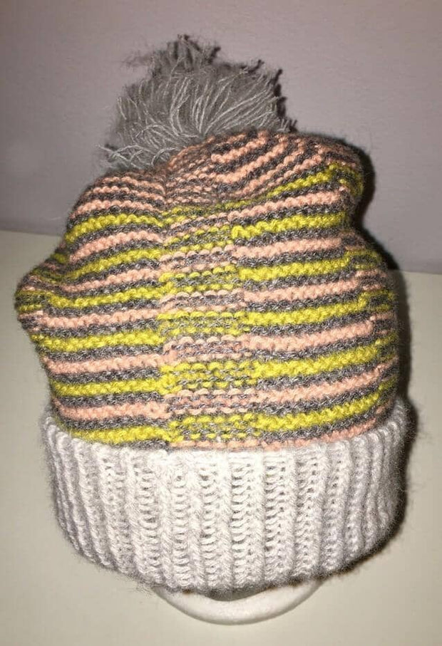 Eza Yarn scraps Hat by Önling, knitting pattern (free)