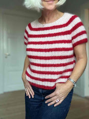 Felicity Blouse multi color (long sleeves), No 4 + silk mohair knitting kit